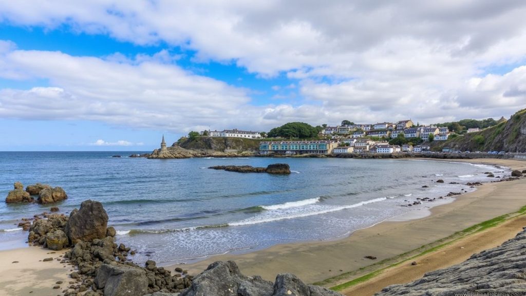 Panorámica de 1ª Playa de Luarca, Asturias