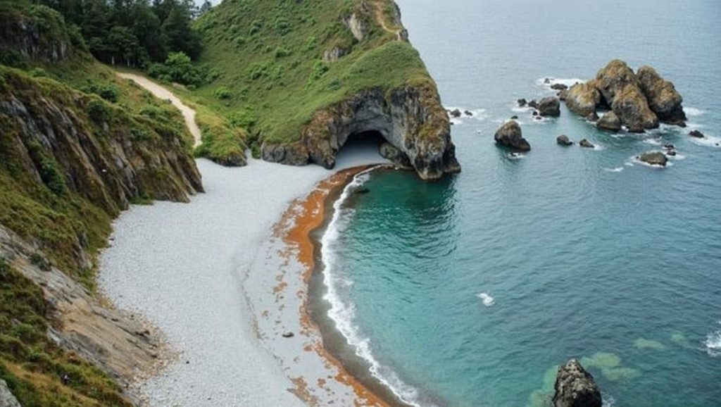 Entorno natural de 2ª Playa de Luarca en Asturias