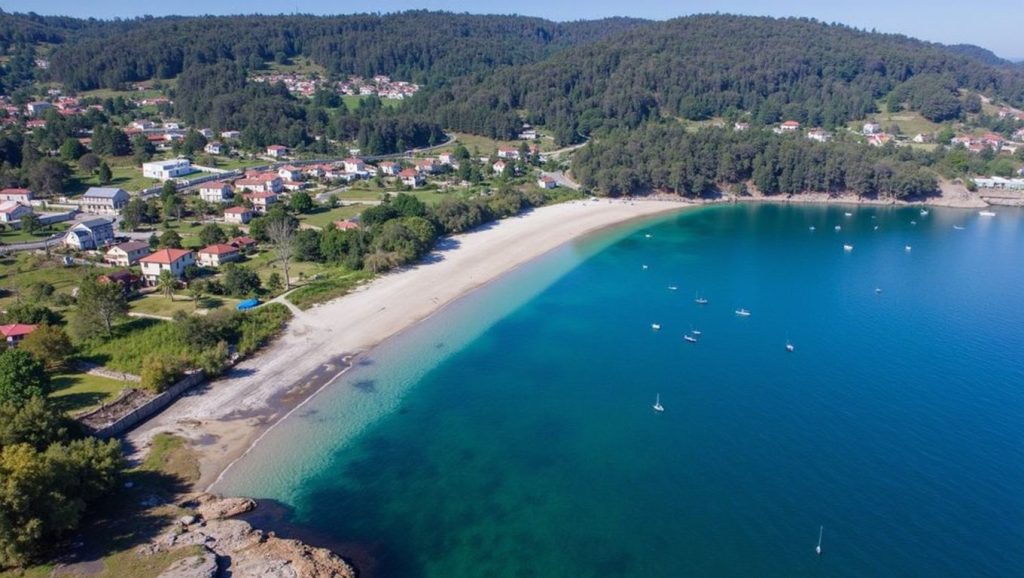 Panorámica de A Area da Base de Ariños, Pontevedra
