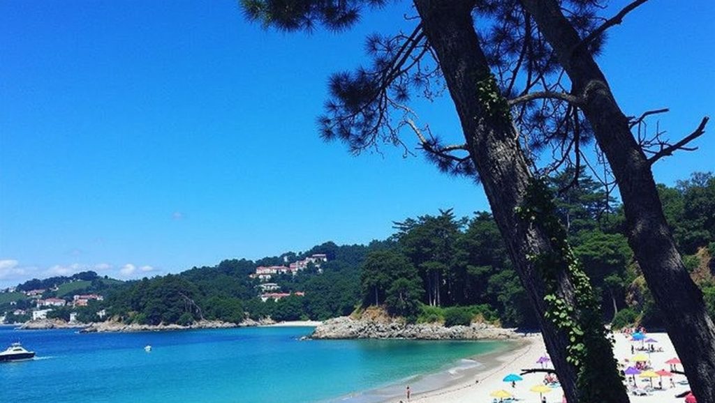 Entorno natural de A Area da Base de Ariños en Pontevedra