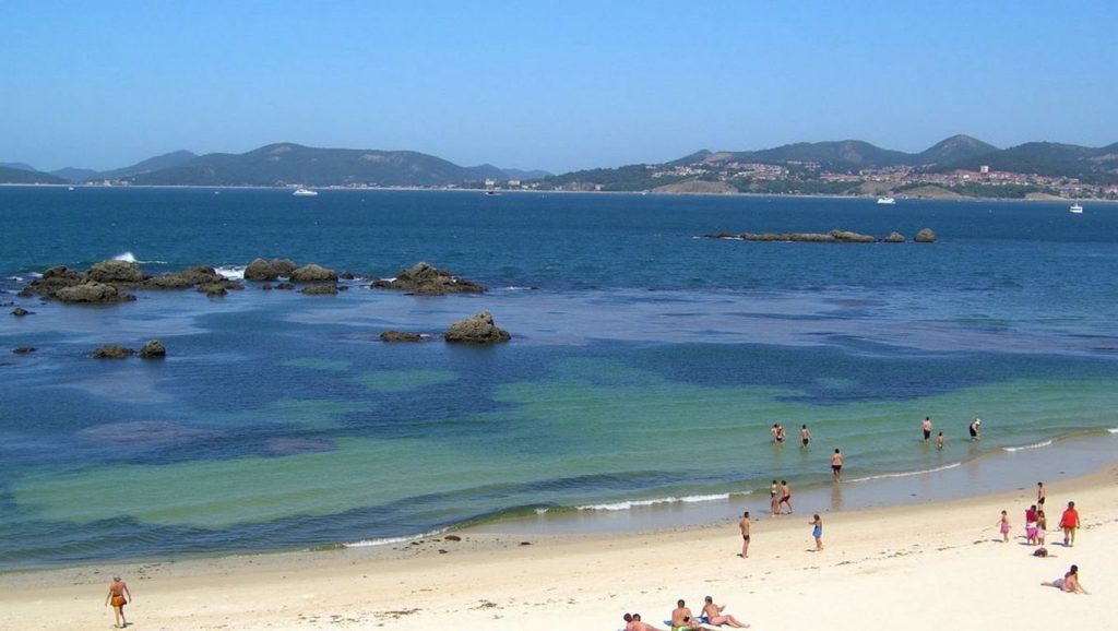 Aguas de A Area da Cantareira en Vigo (Pontevedra)