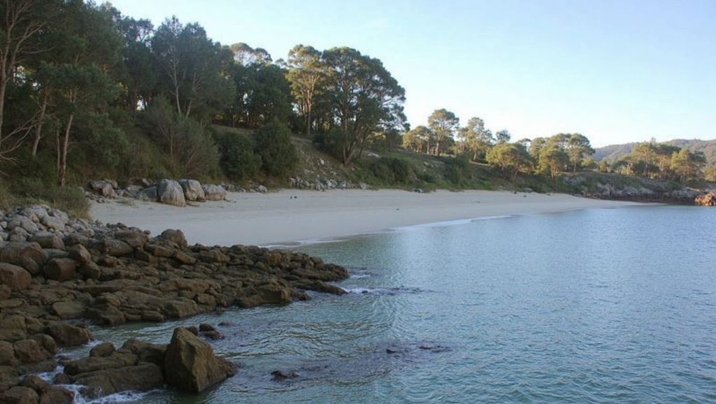 Aguas de A Area da Cova en Marín (Pontevedra)