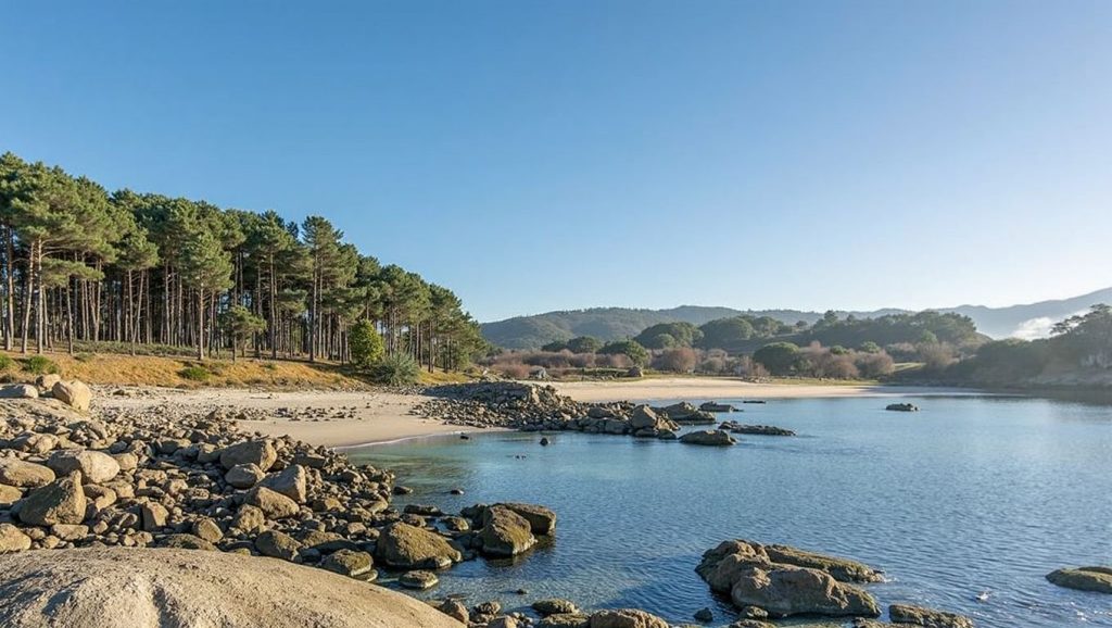 Entorno natural de A Area de Bon en Pontevedra