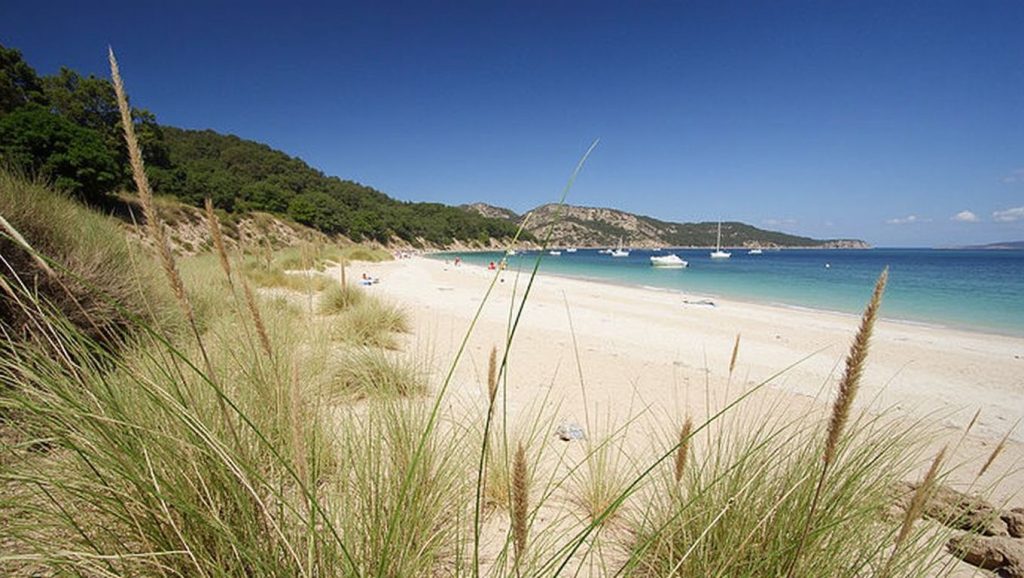 Ría y costa de A Area de San Martiño en Vigo, Pontevedra