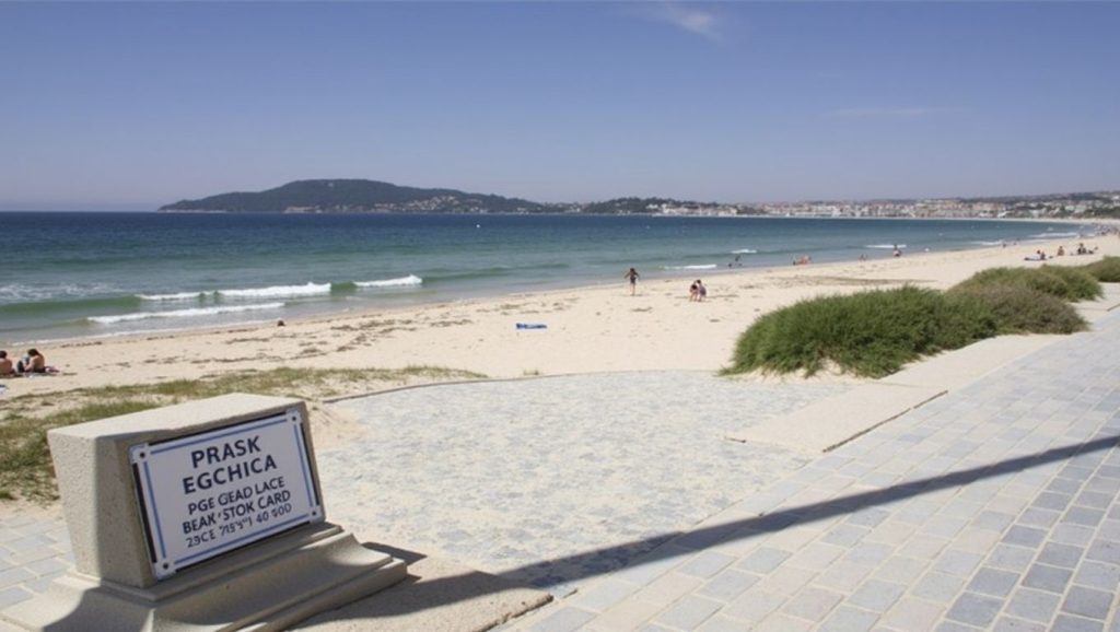 A Area do Boliche en Nigrán (Pontevedra)