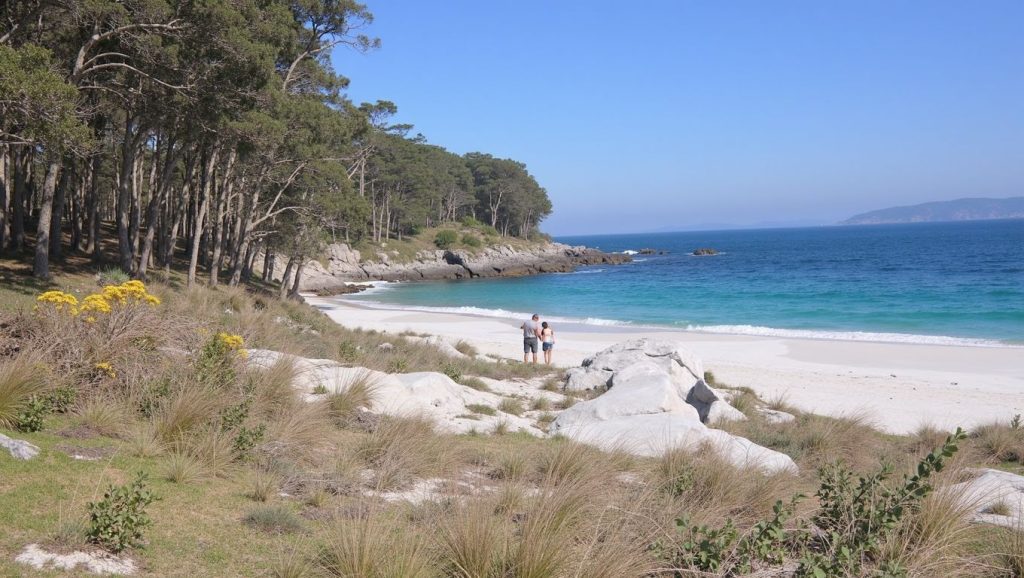 Panorámica de A Area do Muxieiro, Pontevedra