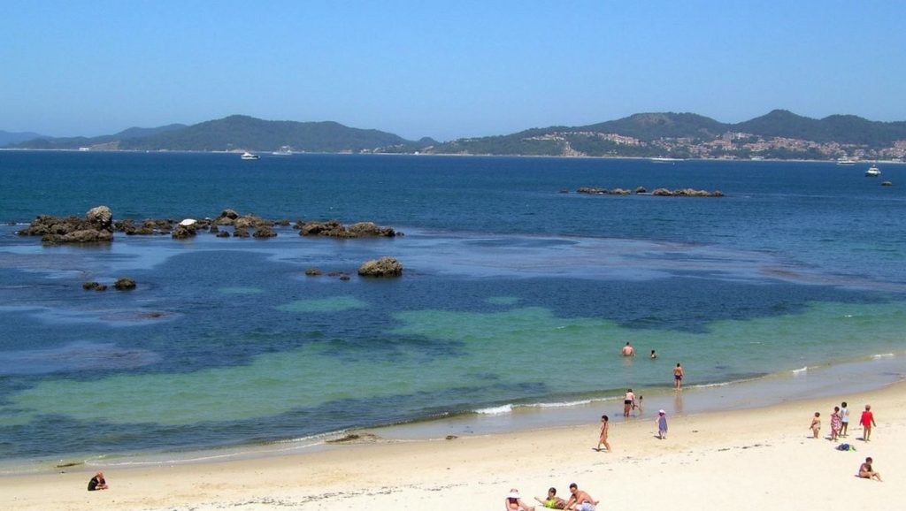 Costa de A Area do Muxieiro en Vigo, Pontevedra