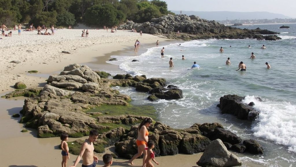 Aguas de A Area dos Bólos en Vigo (Pontevedra)