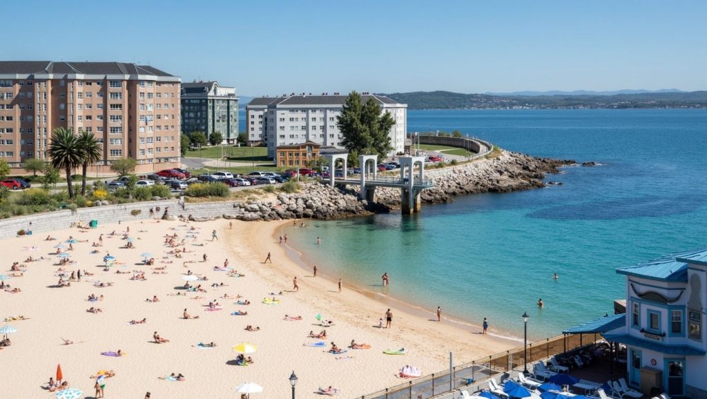 Textura de arena en A Largada de Fóra, Galicia, A Coruña