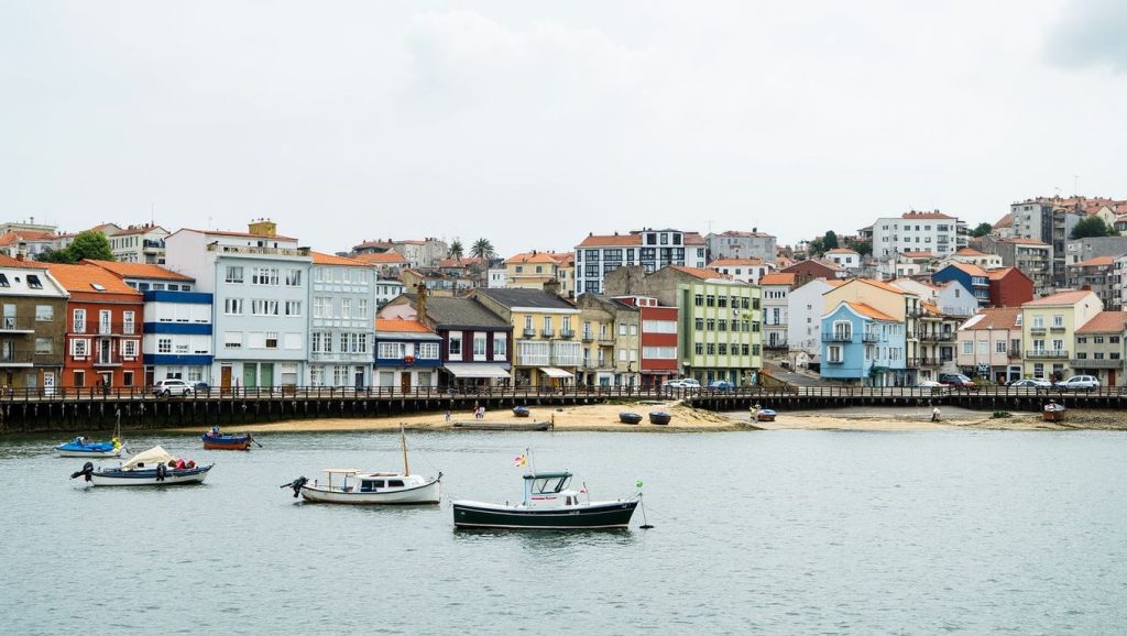 Ría y costa de A Palma en Mugardos, A Coruña