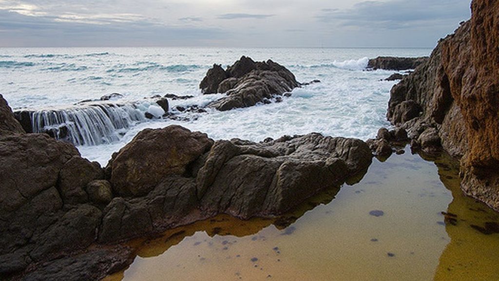 Aguas de A Praíña da Furna en Nigrán (Pontevedra)