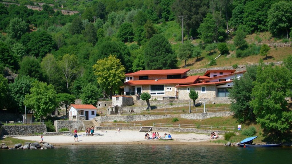 Entorno natural de A Praia Grande da Cova en Pontevedra