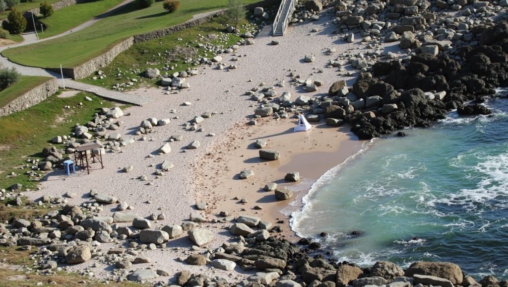 A Praia Pequena en Galicia (A Coruña)
