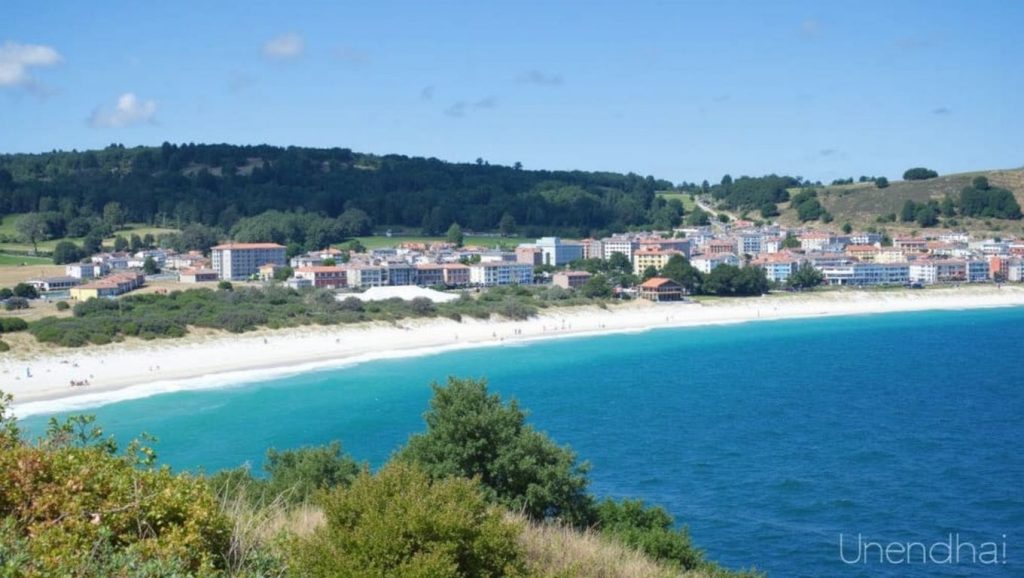 Panorámica de A Praia Pequena, A Coruña