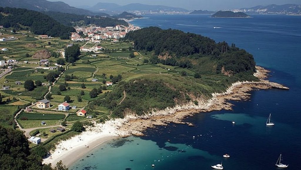 Entorno natural de Area de Agra en Pontevedra