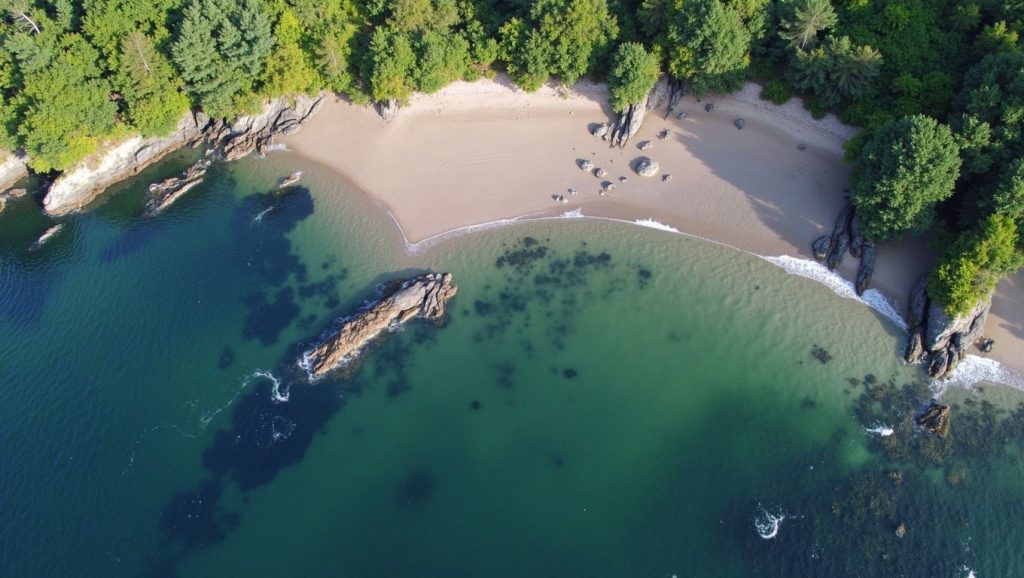 Aguas de Areal da Louca en Ares (A Coruña)