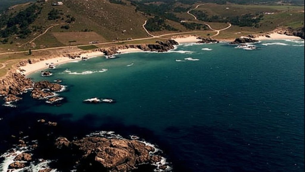 Panorámica de Ariña Branca, A Coruña