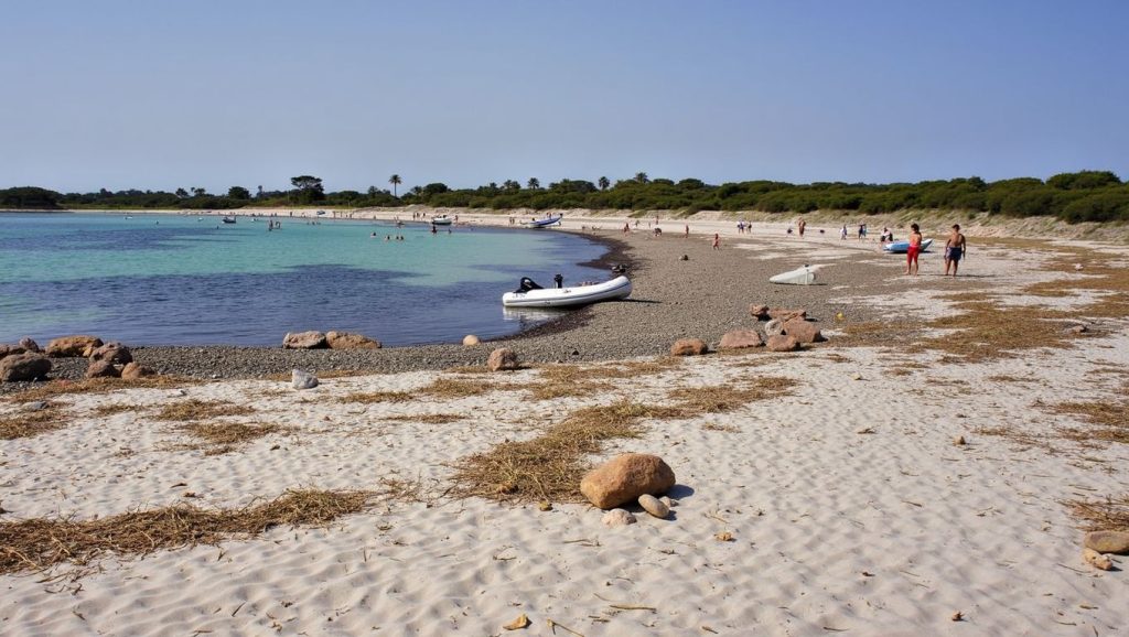 Olas rompiendo en Bassa Cabots, Ses Salines