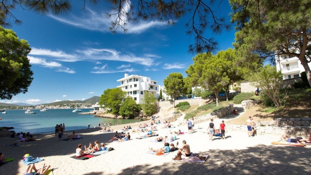 Vista de Caló d'en Pellicer en Calvià, Mallorca