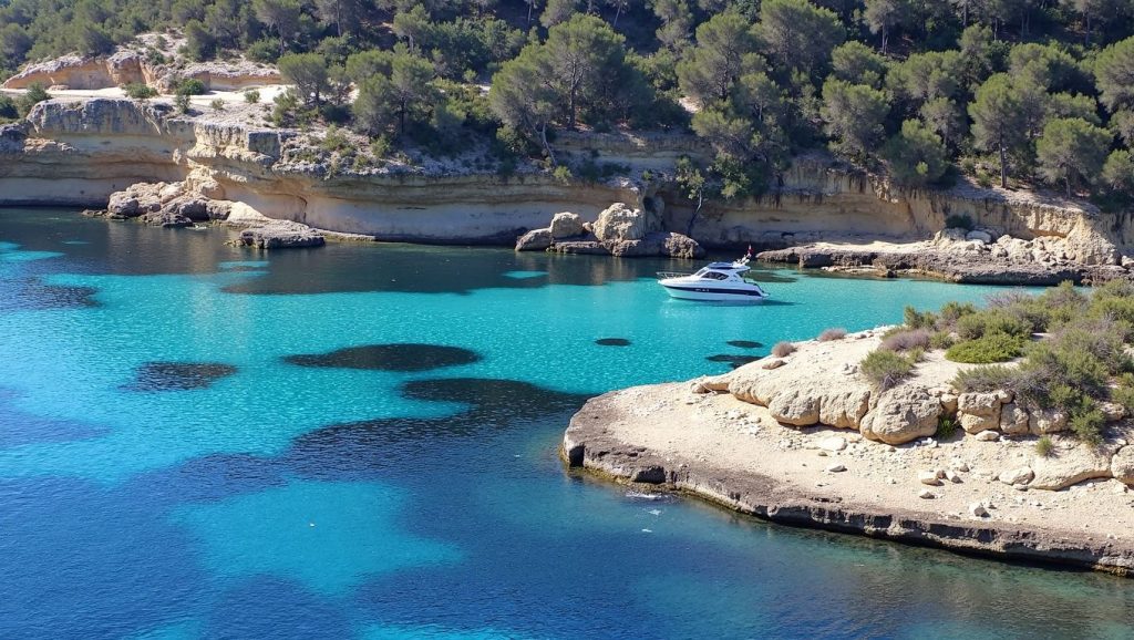 Línea de costa en Caló d'en Pellicer, Calvià