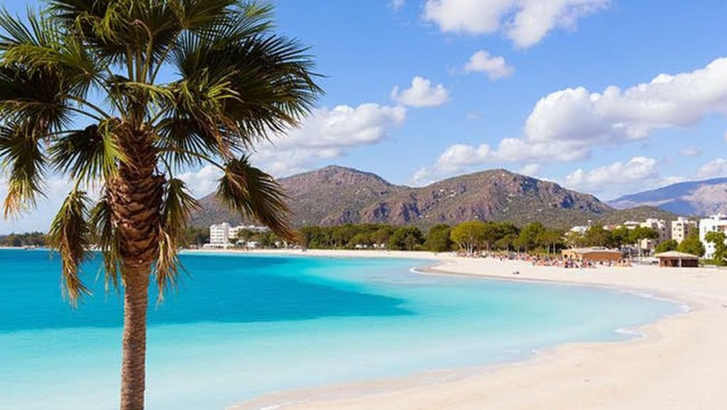 Vista del entorno de Caló de sa Bassa Blanca, Alcúdia, Mallorca