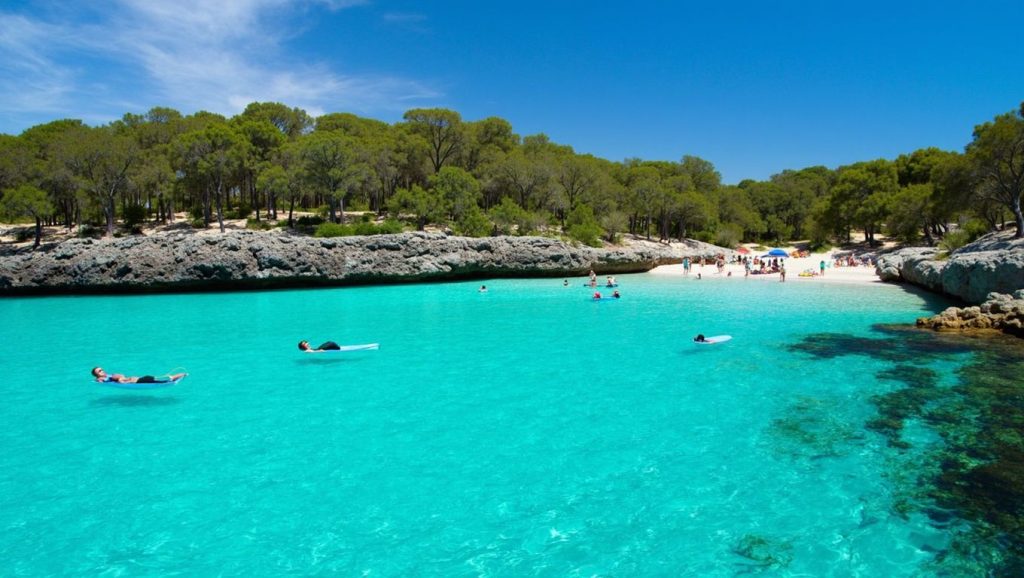Costa de Santanyí desde Caló de sa Torre, Mallorca