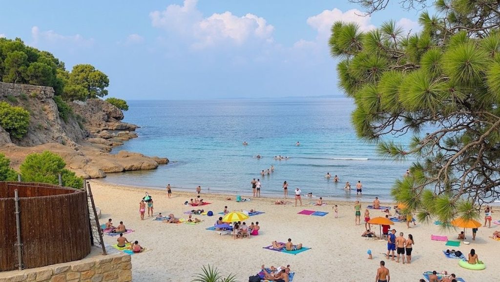 Vista de Caló de Sant Antoni en Llucmajor, Mallorca