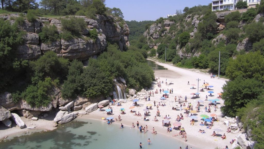 Vista del litoral en Caló de Sant Antoni, Llucmajor