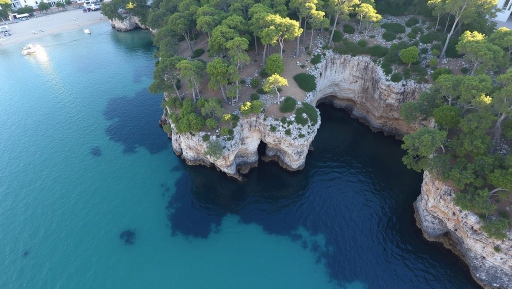 Vista del entorno de Caló dels Mariners, Santanyí, Mallorca