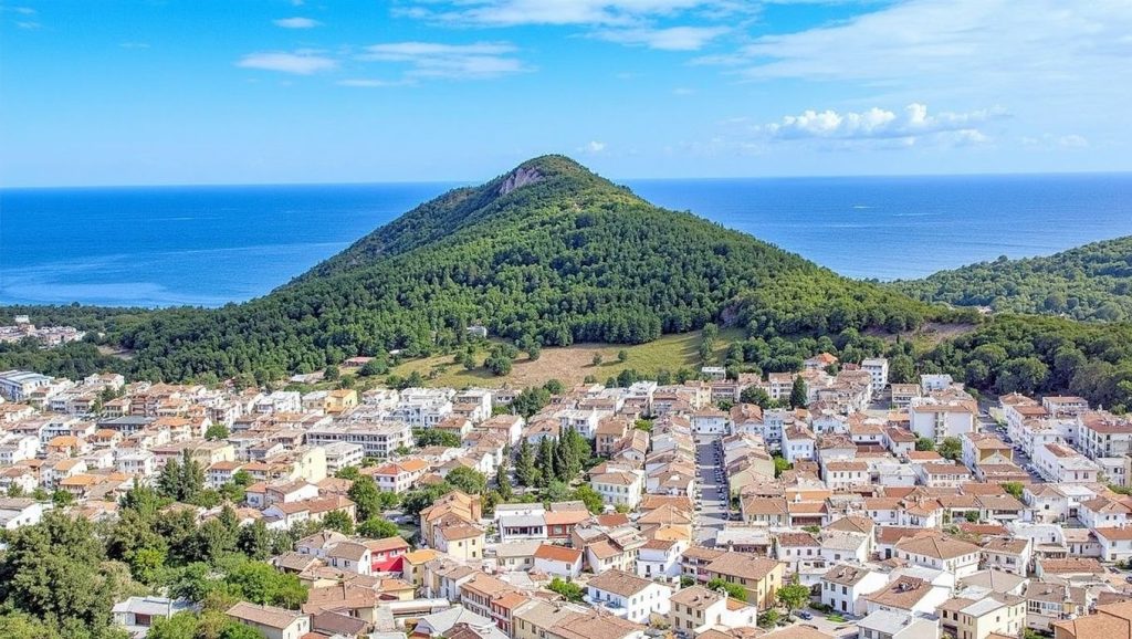 Panorámica de Caló des Beato con cielo despejado, Capdepera