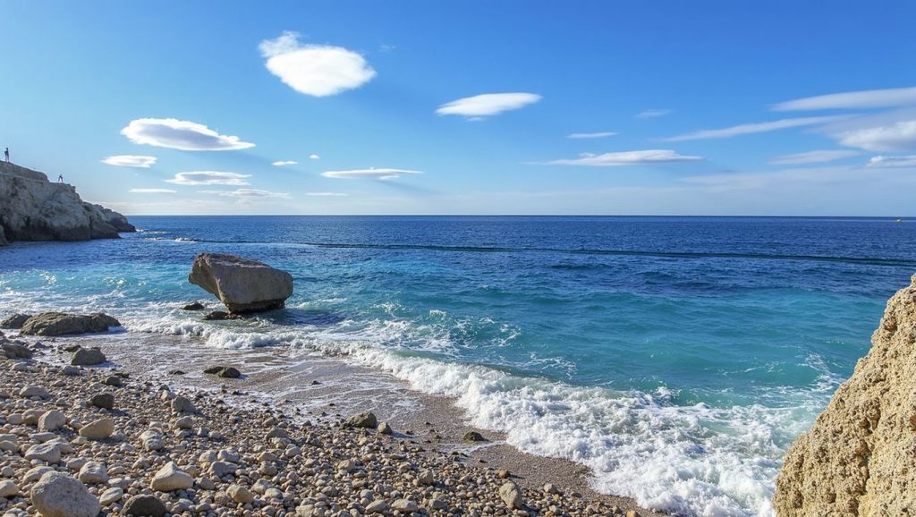 Horizonte desde Caló des Grells, Palma, Mallorca