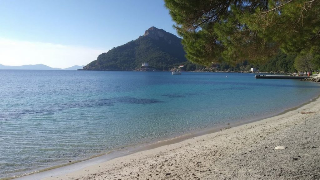 Playa Caló des Moro desde la arena, Santanyí, Mallorca
