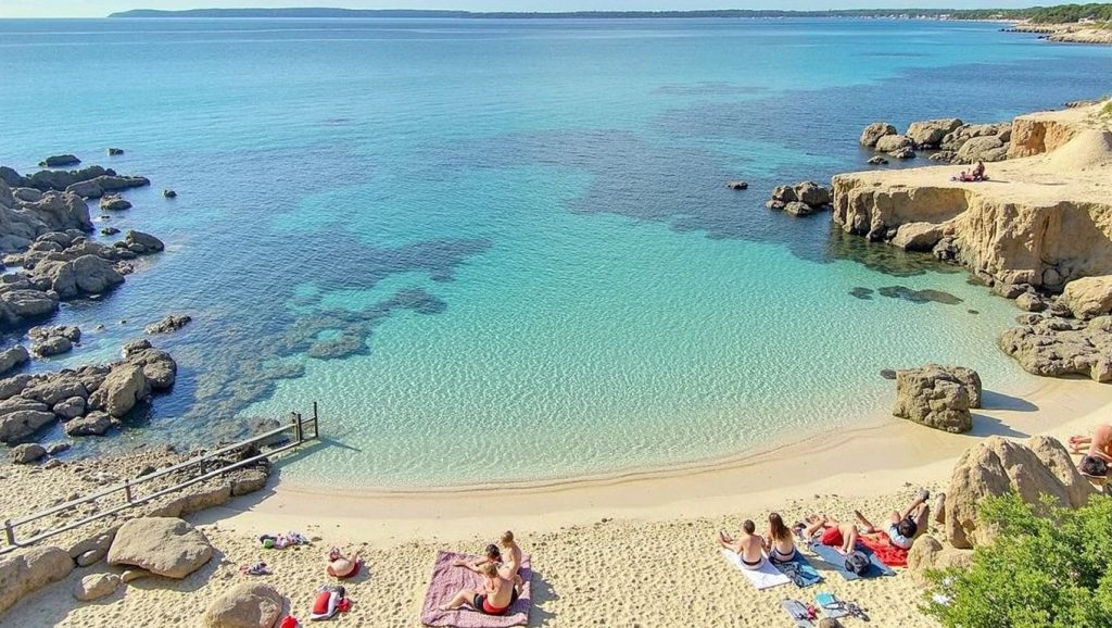Playa de Caló des Mort, Formentera, costa de Formentera