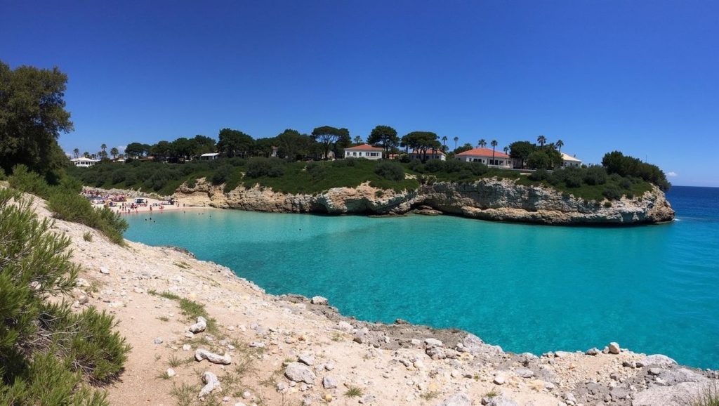 Acceso a Caló des Serral desde el aparcamiento, Manacor
