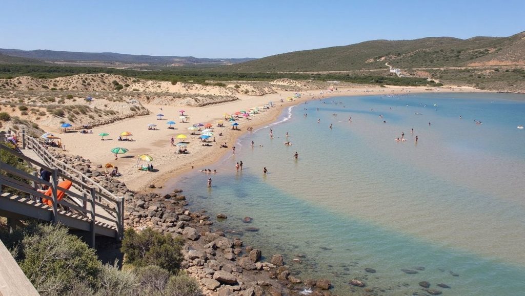 Vista de Cala Agulla desde la orilla, Capdepera