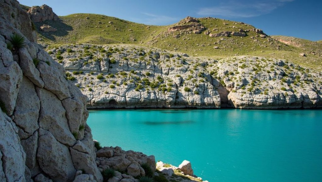 Vista de Cala Barques desde la orilla, Pollença