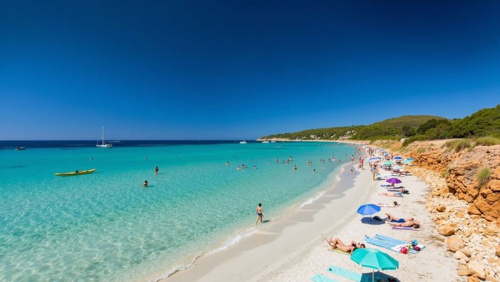 Olas rompiendo en Cala Benirràs, Sant Joan de Labritja