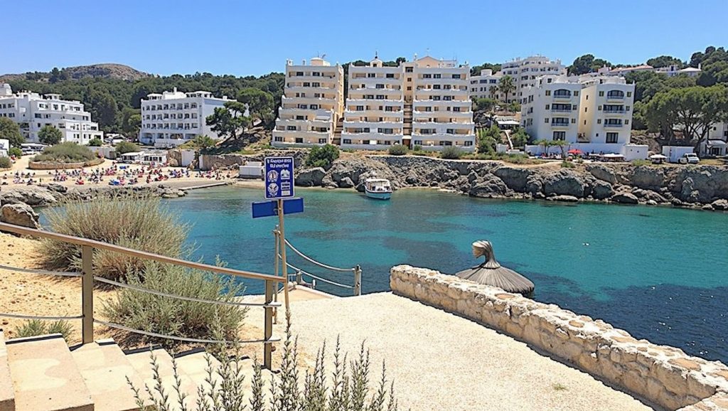 Amplio horizonte marino en Cala Blanca (Calvià), Calvià