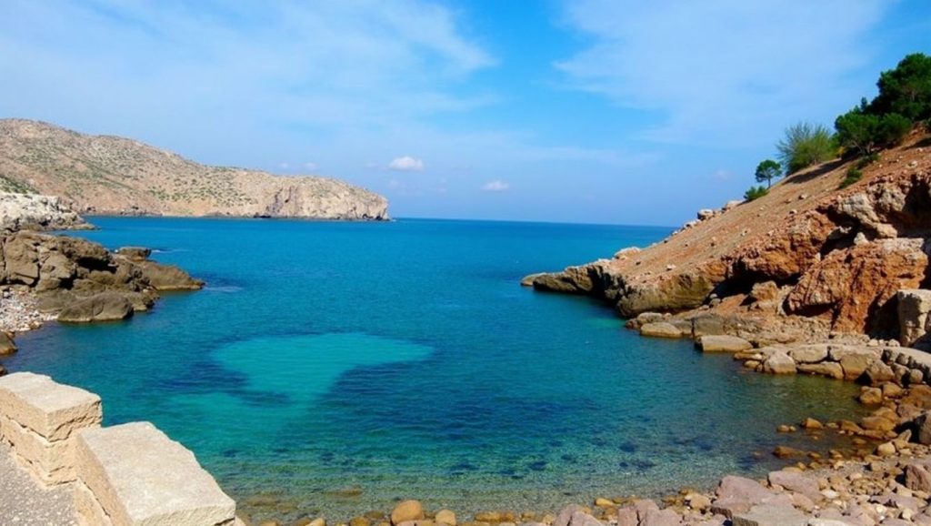 Playa de Cala Carbó, Pollença, costa de Mallorca