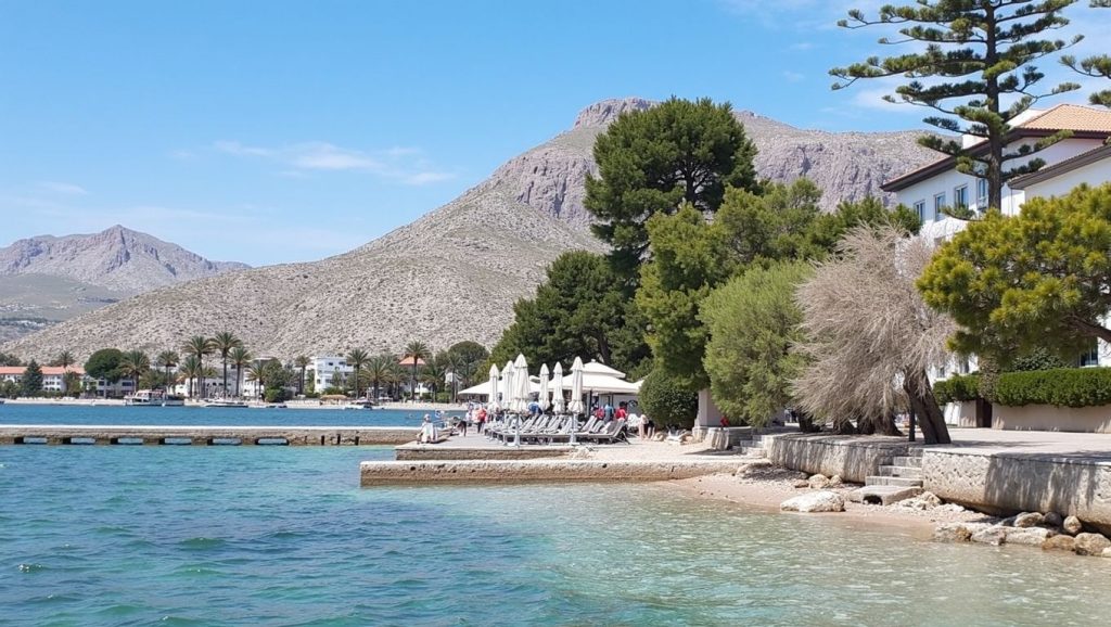 Vista del litoral en Cala Castell, Pollença