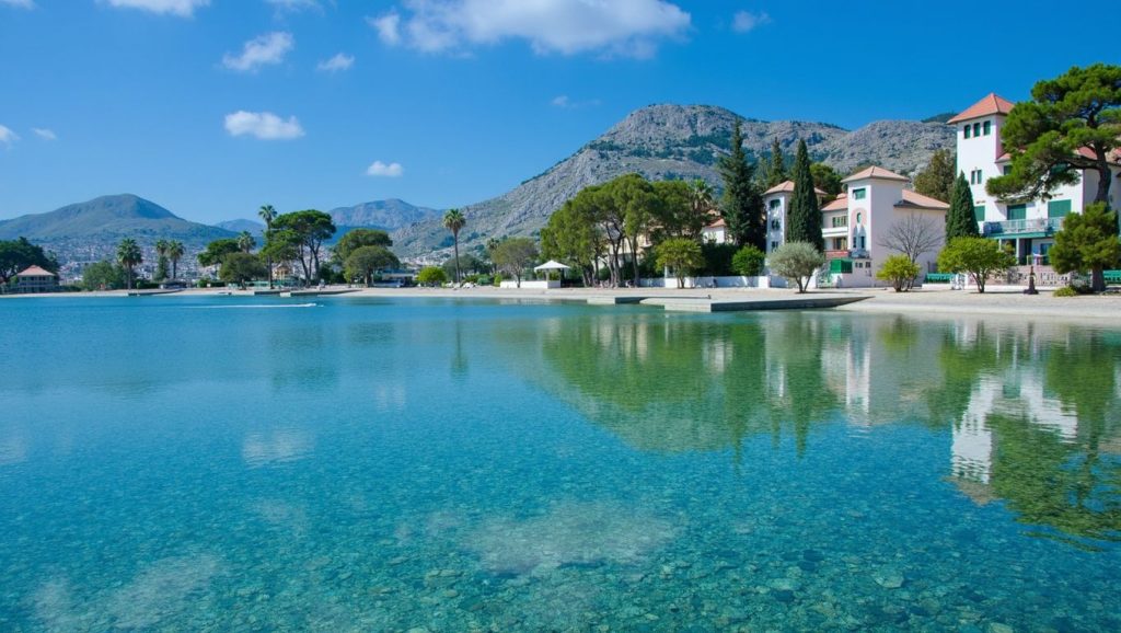 Vista de Cala Castell desde la orilla, Pollença