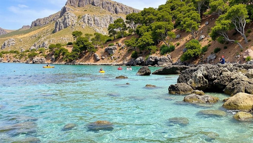Vista general de Cala Clara, Pollença