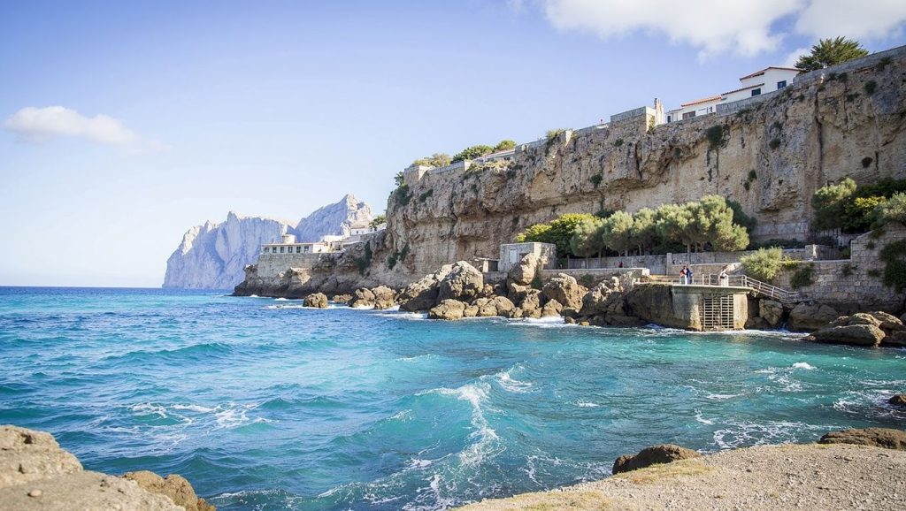 Vista general de Cala Clara, Pollença