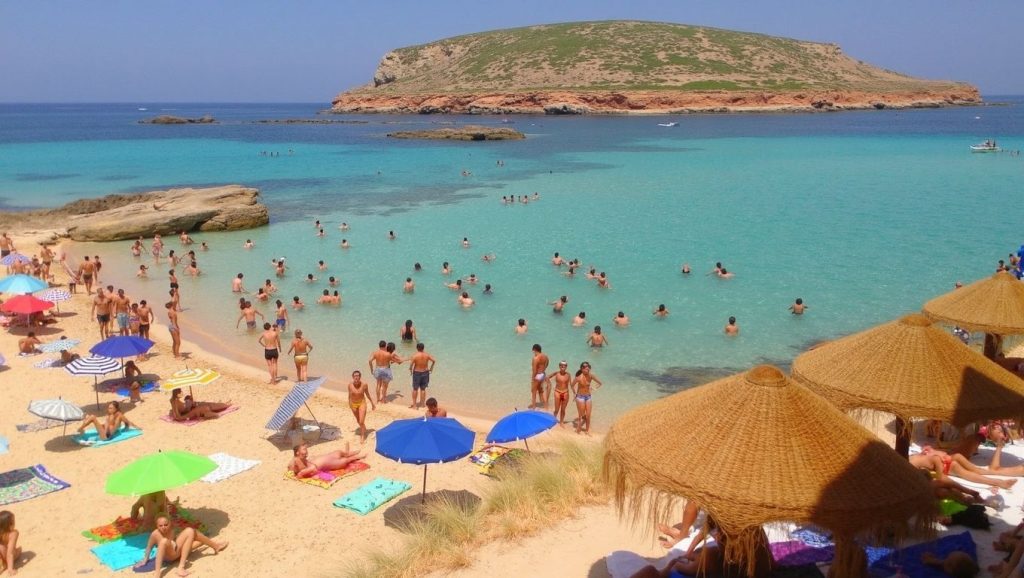 Playa Conta en Sant Josep de sa Talaia, Ibiza