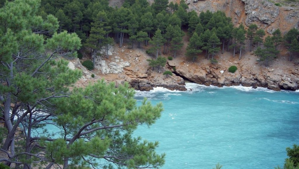 Acceso a Cala d'Estellencs desde el aparcamiento, Estellencs