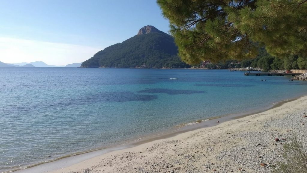 Vista amplia de Cala d'Hort en Sant Josep de sa Talaia, Ibiza
