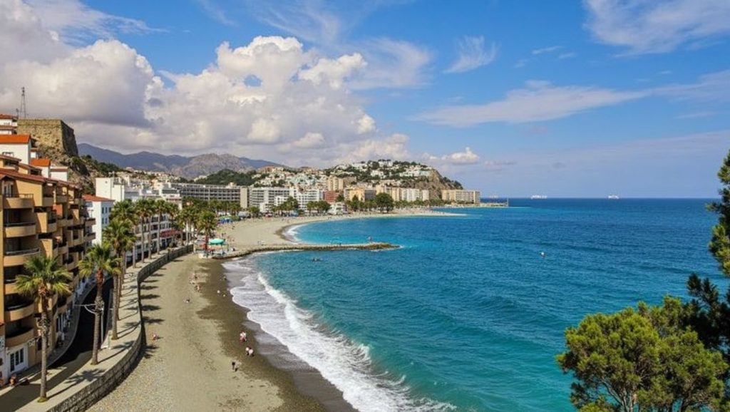 Vista general de Cala de las Doncellas, Almuñécar