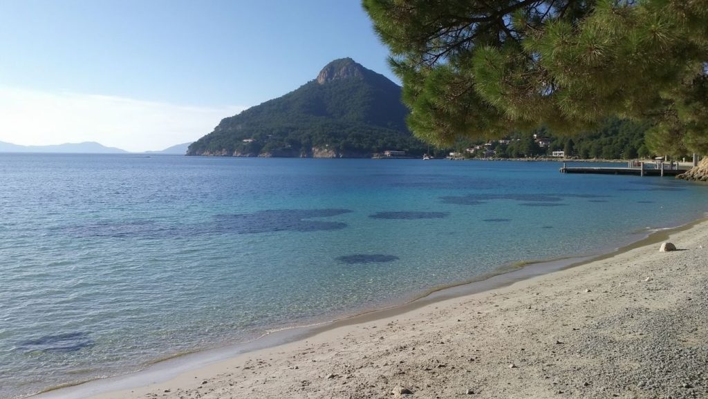 Vista amplia de Cala de Portitxol en Sant Joan de Labritja, Ibiza