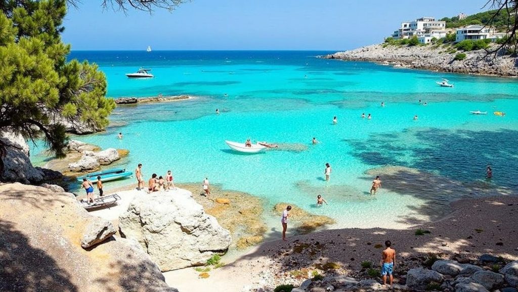 Vista de Cala de sa Font (Font de sa Cala) en Capdepera, Mallorca