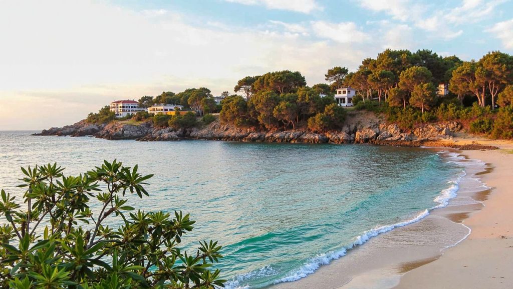 Playa sa Font Salada desde la arena, Artà, Mallorca